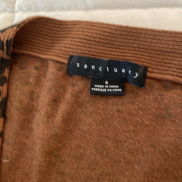 Sanctuary Lenox Leopard Print Cardigan NWOT - Picture 2 of 2
